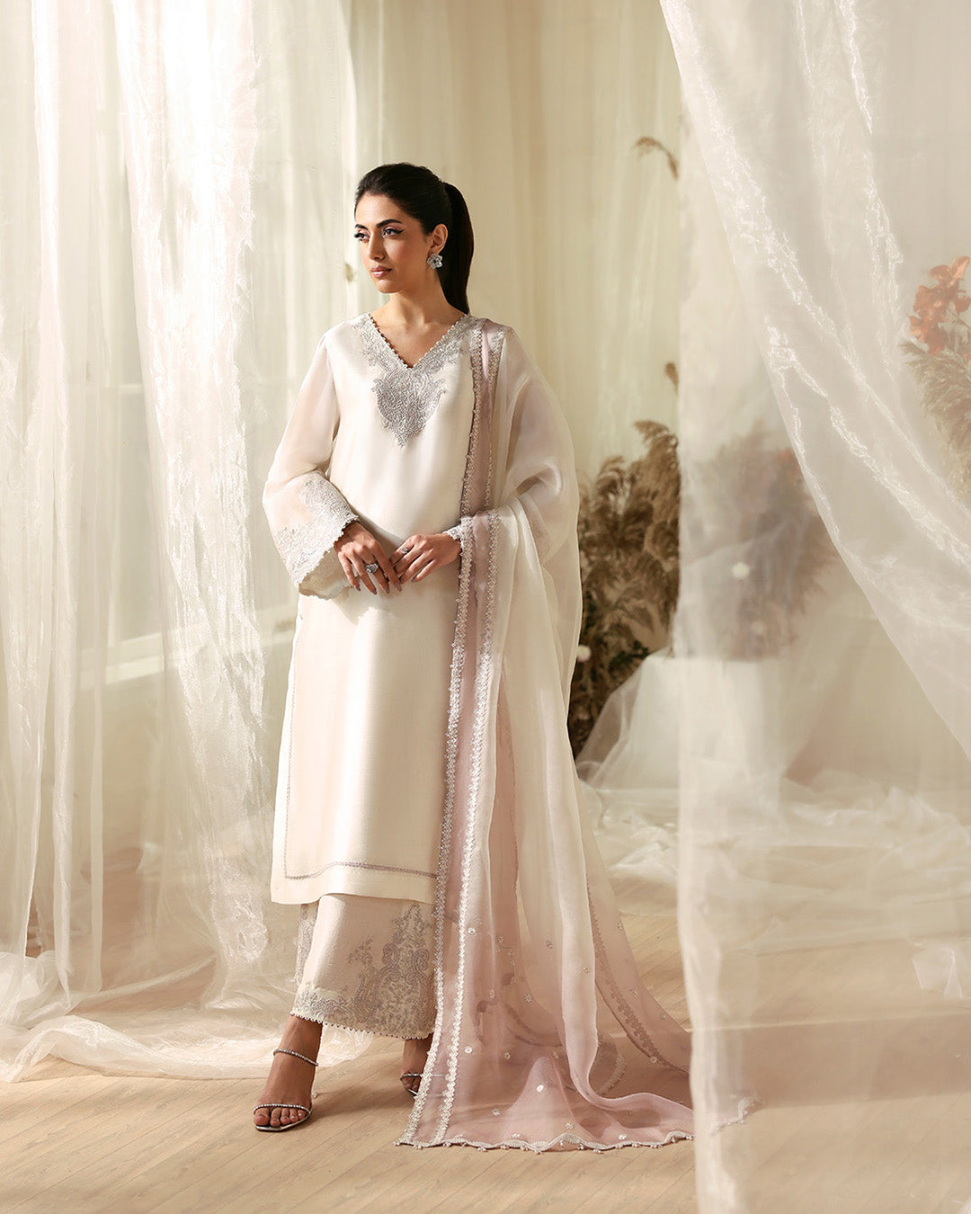 Faiza Saqlain | Freya Luxury Pret | Jerina - Formal Dress - available at Maria Faisal in UK and USA.