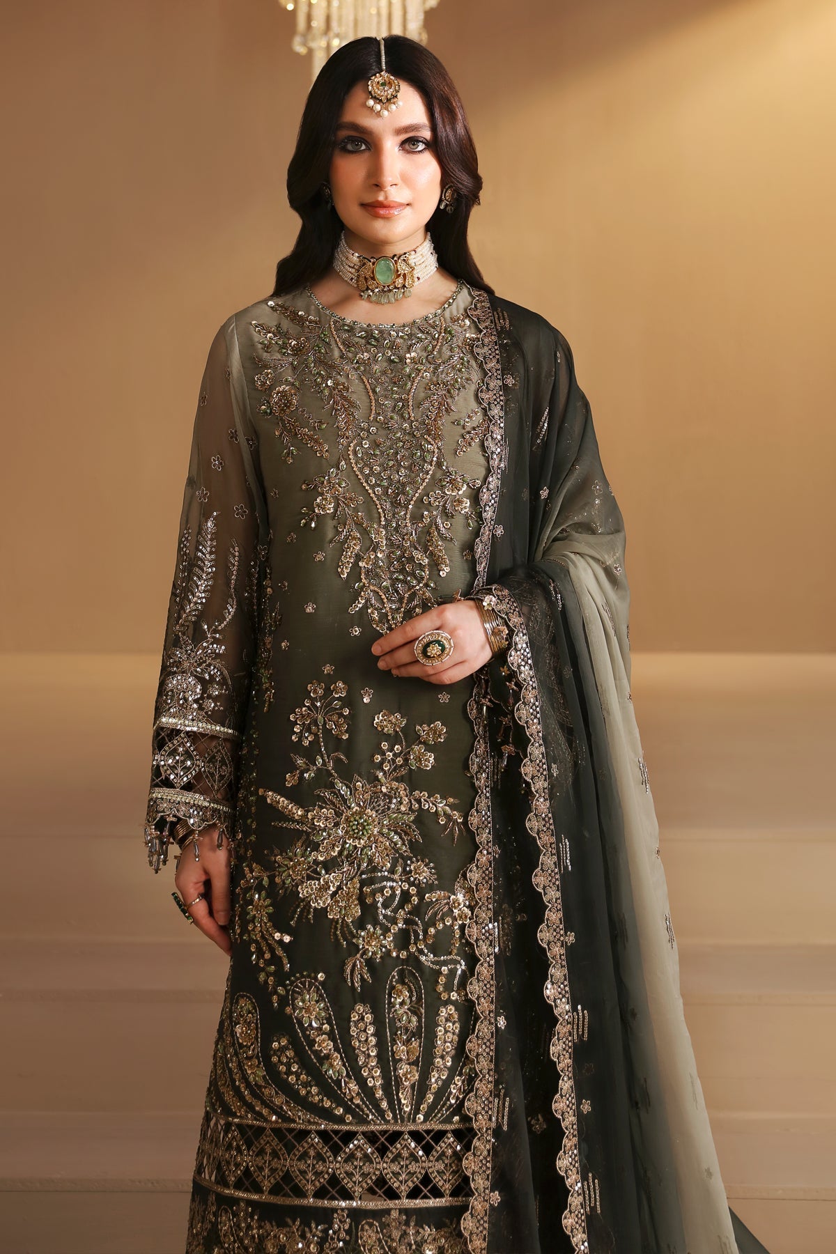 Alizeh | Reena Wedding Formals | AF-HM-4021-JIYA - Designer Dress with Intricate embroidery and embellishments. Shop elegent wedding dress at Maria Faisal.