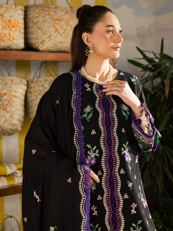 Mahnur | Kaia Slub Linen 25 | K - 02 | 3 PC LINEN - Ladies Clothes - Maria Faisal