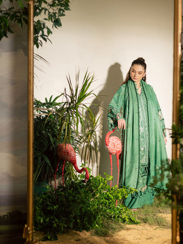 Mahnur | Kaia Slub Linen 25 | K - 05 | 3 PC LINEN - Ladies Clothes - Maria Faisal