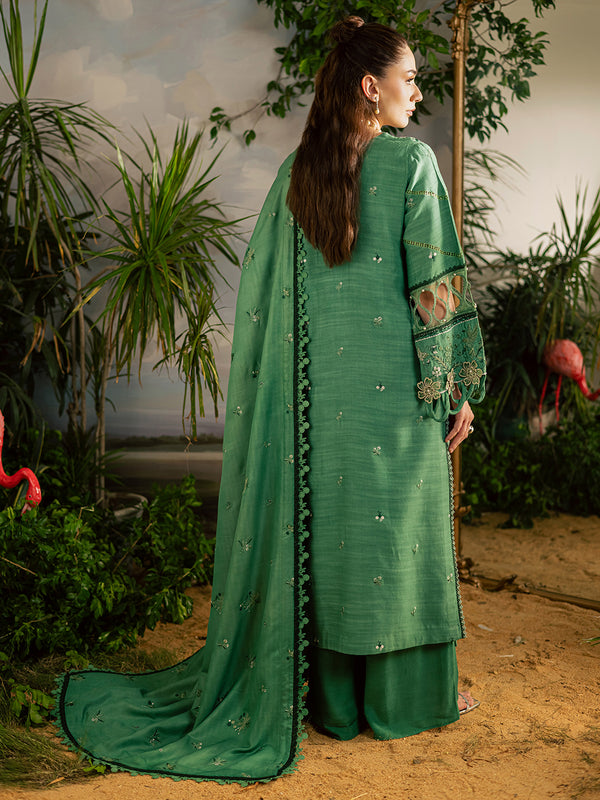 Mahnur | Kaia Slub Linen 25 | K - 05 | 3 PC LINEN - Ladies Clothes - Maria Faisal