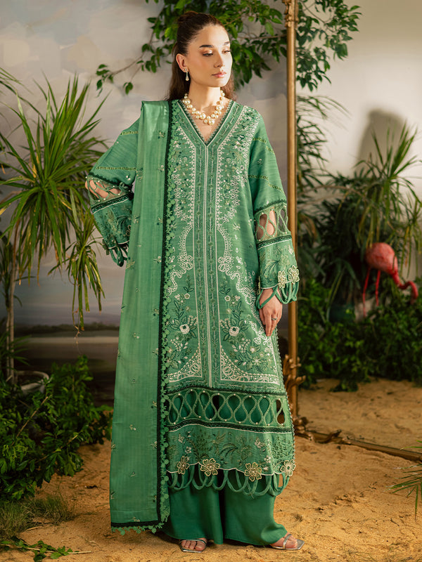 Mahnur | Kaia Slub Linen 25 | K - 05 | 3 PC LINEN - Ladies Clothes - Maria Faisal