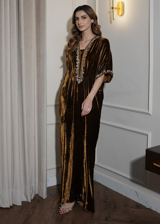 Mahum Asad | Voila Velvets | Topaz - Ladies Clothes - Maria Faisal