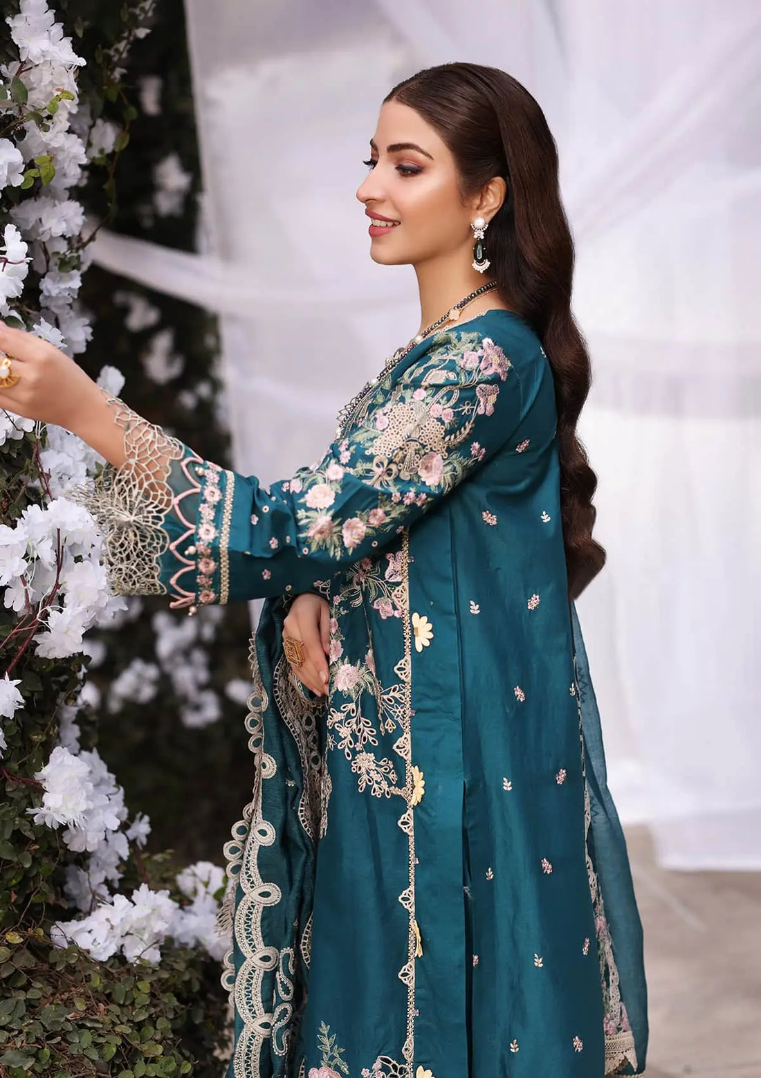 Kahf Premium | Festive Lawn 24 | KFL-09A BANO - Ladies Clothes - Maria Faisal