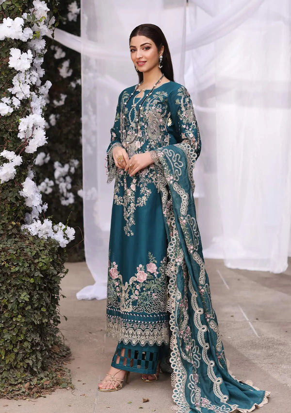Kahf Premium | Festive Lawn 24 | KFL-09A BANO - Ladies Clothes - Maria Faisal