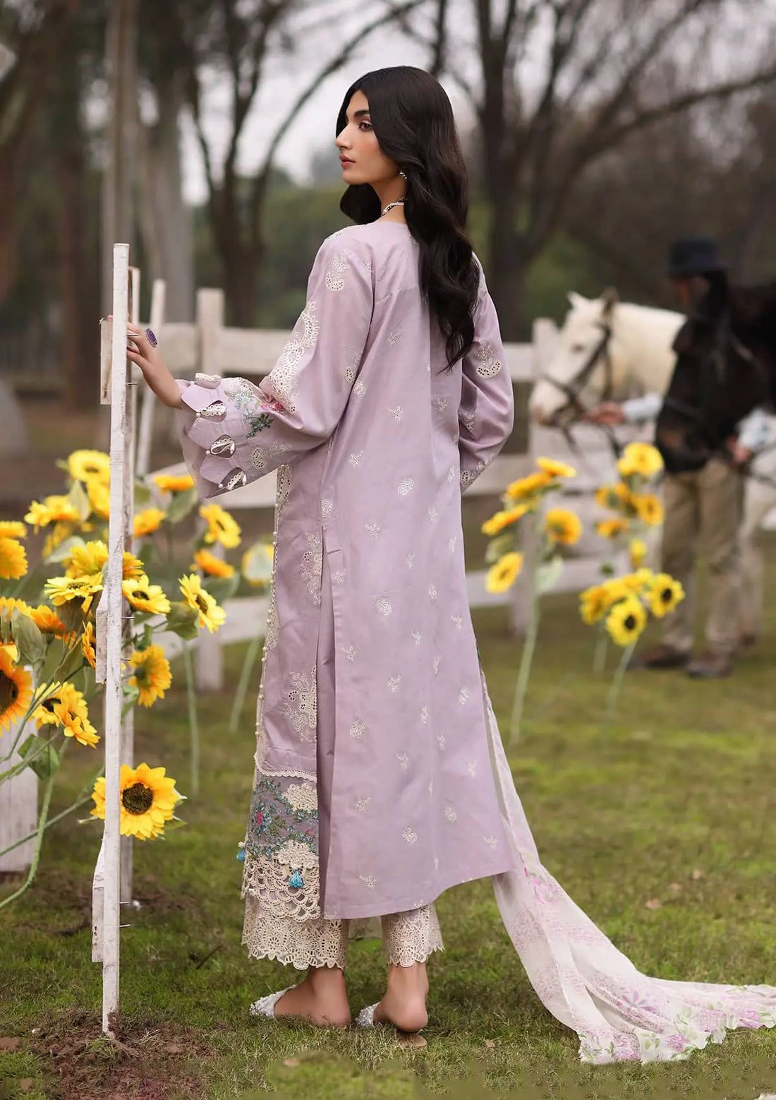 Kahf Premium | Festive Lawn 24 | KFL-08B ELAYA - Ladies Clothes - Maria Faisal
