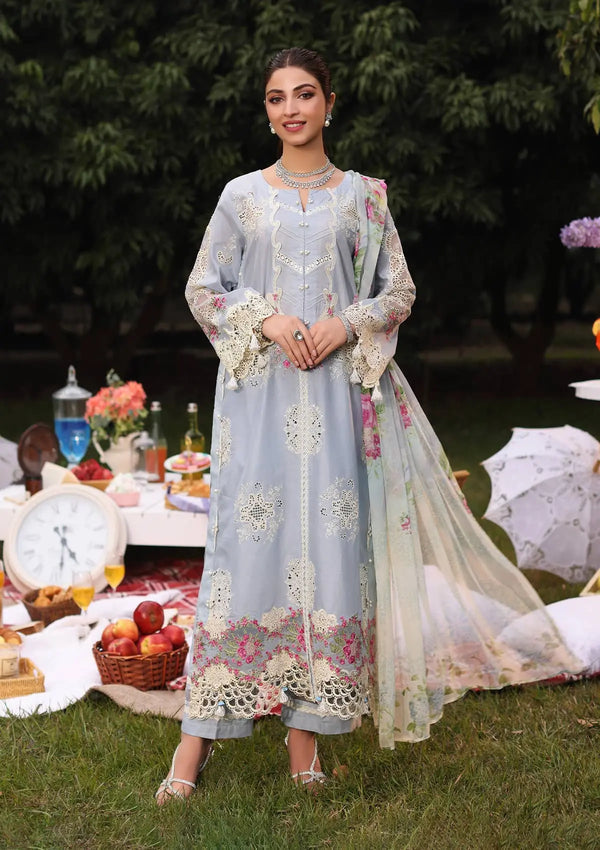 Kahf Premium | Festive Lawn 24 | KFL-08A FIRUZE - Ladies Clothes - Maria Faisal