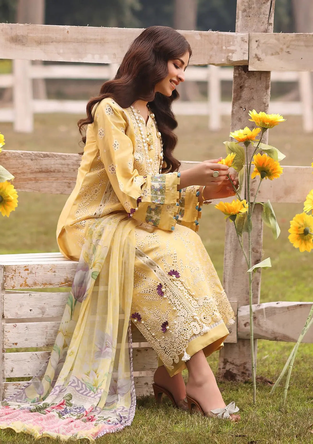 Kahf Premium | Festive Lawn 24 | KFL-05 SAHAR - Ladies Clothes - Maria Faisal