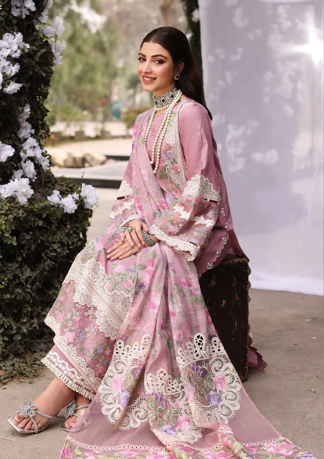 Kahf Premium | Festive Lawn 24 | KFL-03 SASSI - Ladies Clothes - Maria Faisal