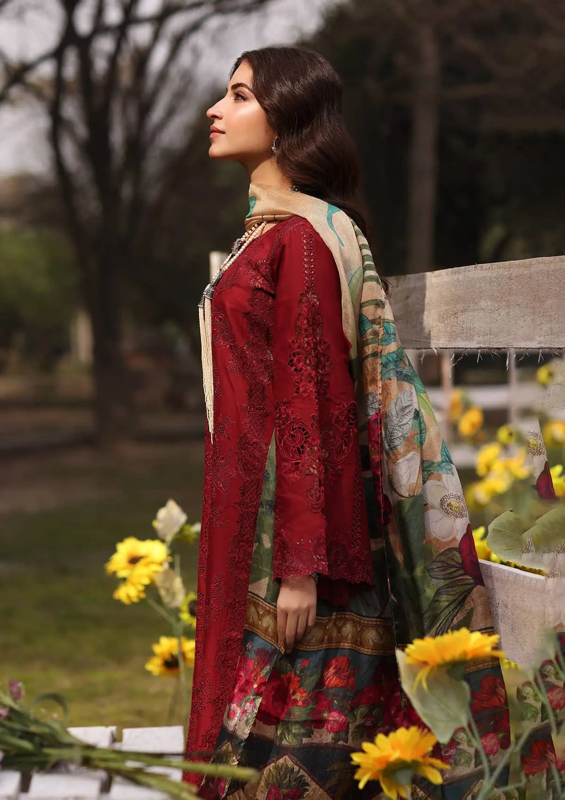 Kahf Premium | Festive Lawn 24 | KFL-02 ALORA - Ladies Clothes - Maria Faisal