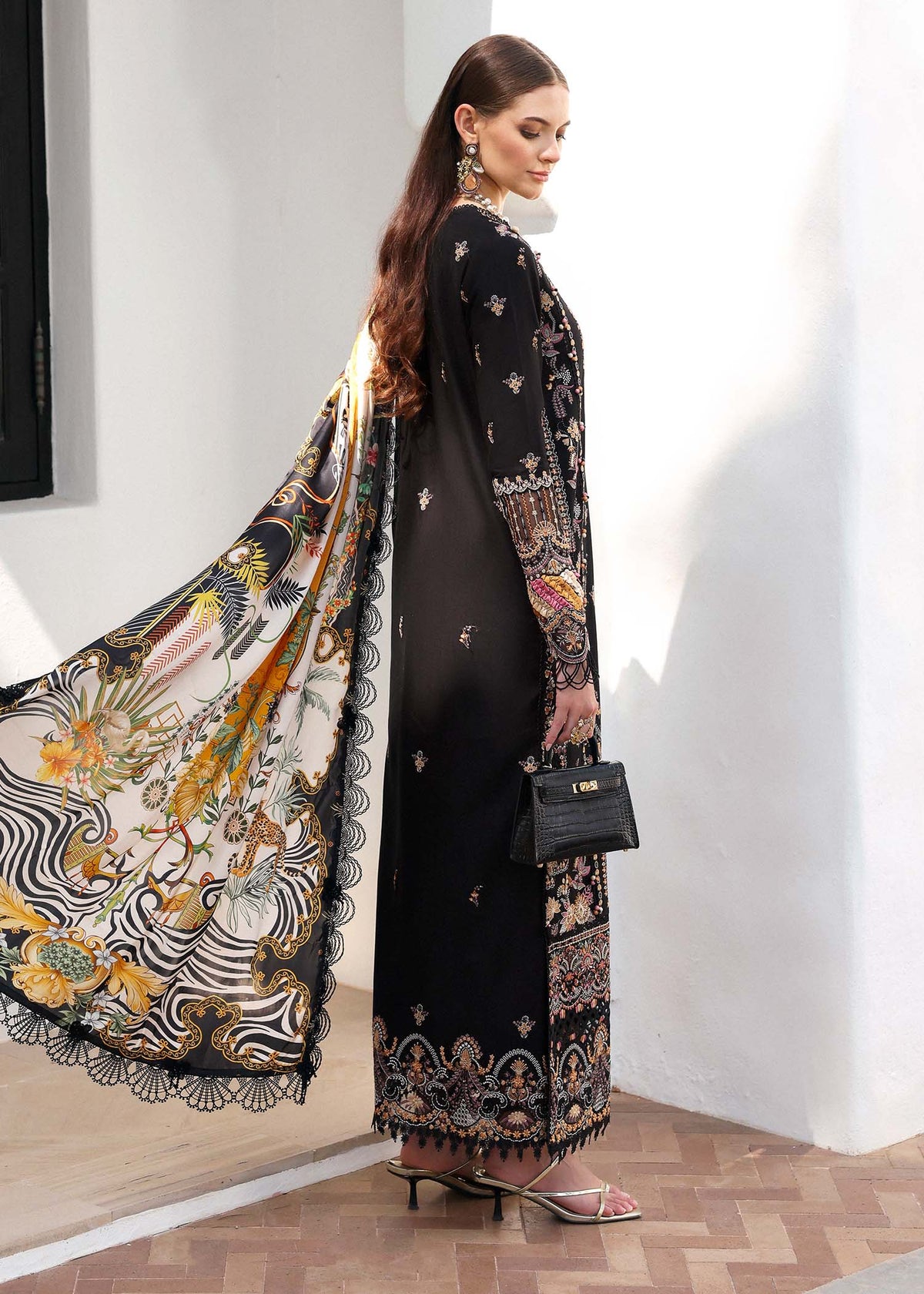 Kanwal Malik | Elysia Luxury Lawn 25 | Noire by Maria Faisal - Registered Vendor of : Kanwal Malik - type : Ladies Clothes - 100% original wedding dresses