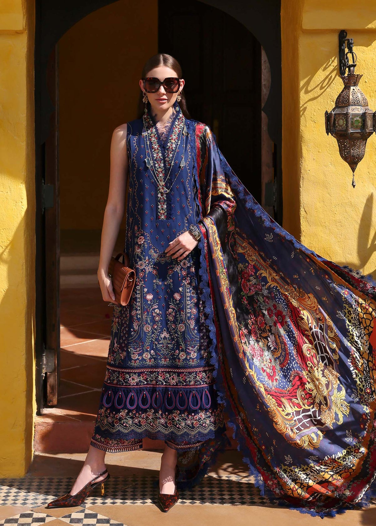 Kanwal Malik | Elysia Luxury Lawn 25 | Azure by Maria Faisal - Registered Vendor of : Kanwal Malik - type : Ladies Clothes - 100% original wedding dresses