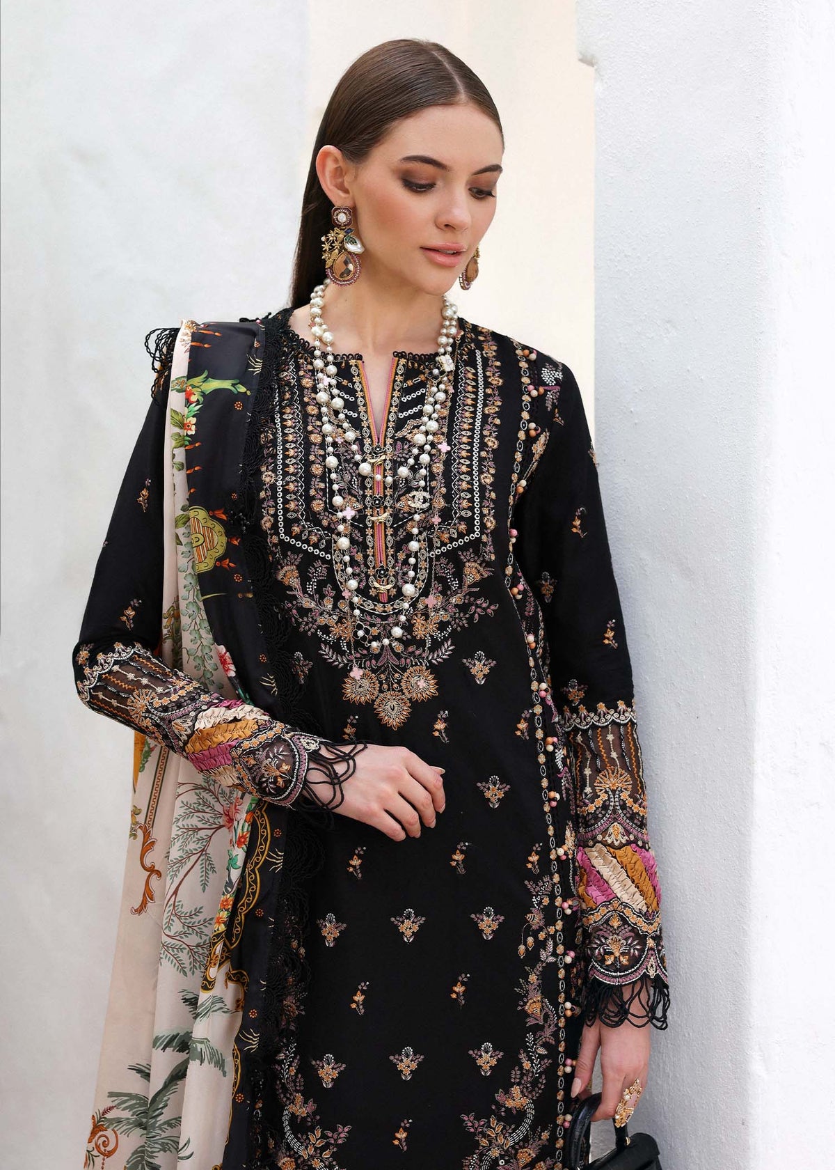Kanwal Malik | Elysia Luxury Lawn 25 | Noire by Maria Faisal - Registered Vendor of : Kanwal Malik - type : Ladies Clothes - 100% original wedding dresses