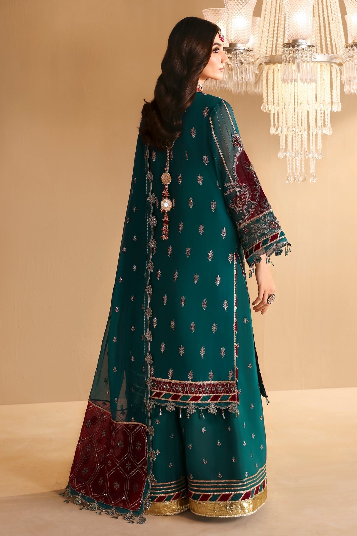 Alizeh | Reena Wedding Formals | AF-HM-4024-KHIVA - Designer Dress with Intricate embroidery and embellishments. Shop elegent wedding dress at Maria Faisal.