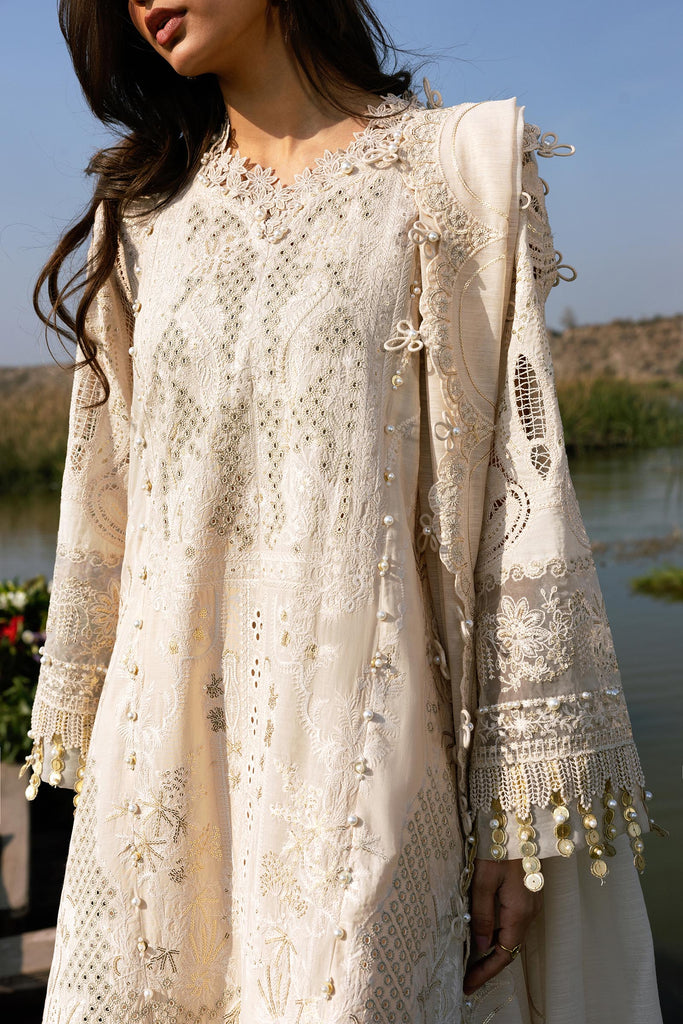 Sana Safinaz | Luxury Lawn 26 | S-01 - Luxury Dress - available at Maria Faisal in UK and USA.