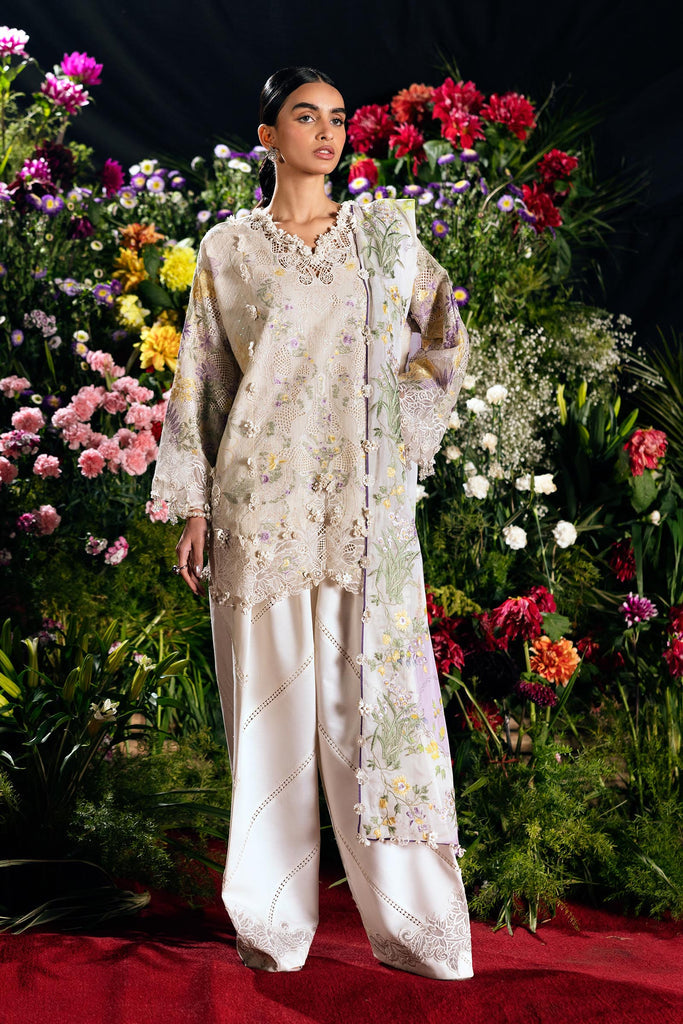 Sana Safinaz | Luxury Lawn 26 | S-02 - Luxury Dress - available at Maria Faisal in UK and USA.