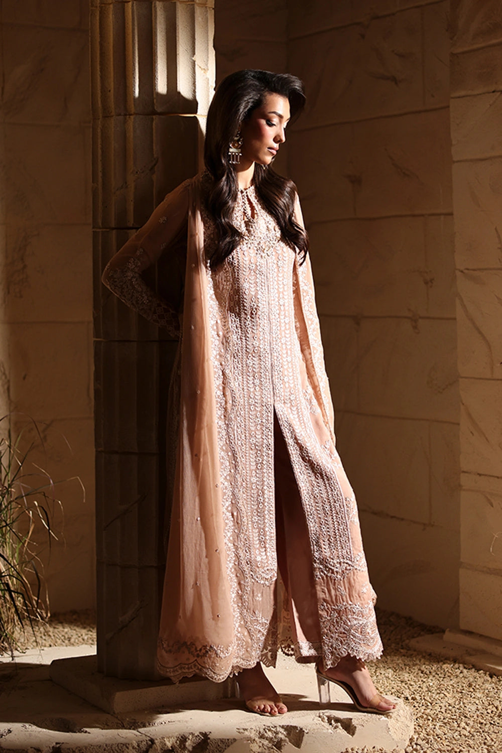 Azure | Luxe Formals | Lueur - Formal Dress - available at Maria Faisal in UK and USA.