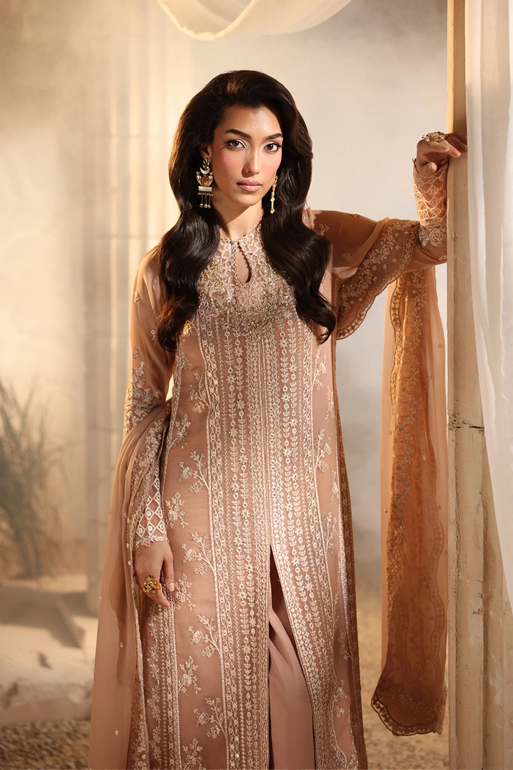 Azure | Luxe Formals | Lueur - Formal Dress - available at Maria Faisal in UK and USA.