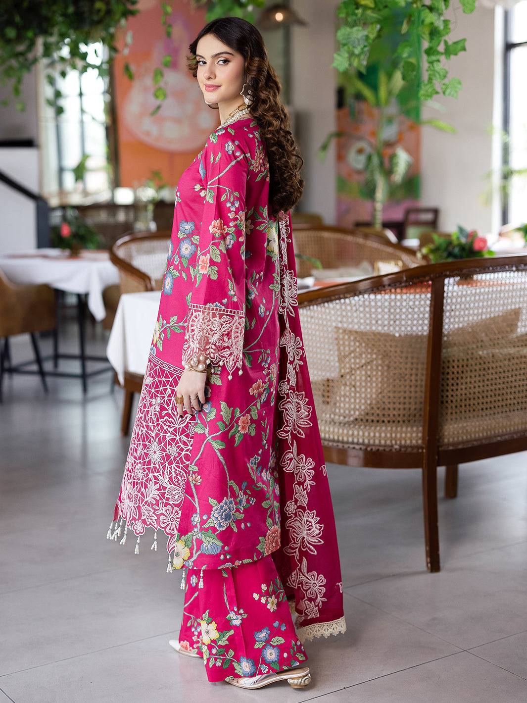Mahnur | After Hours Luxury Lawn 25 | Laughter Lines by Maria Faisal - Registered Vendor of : Mahnur - type : Ladies Clothes - 100% original wedding dresses