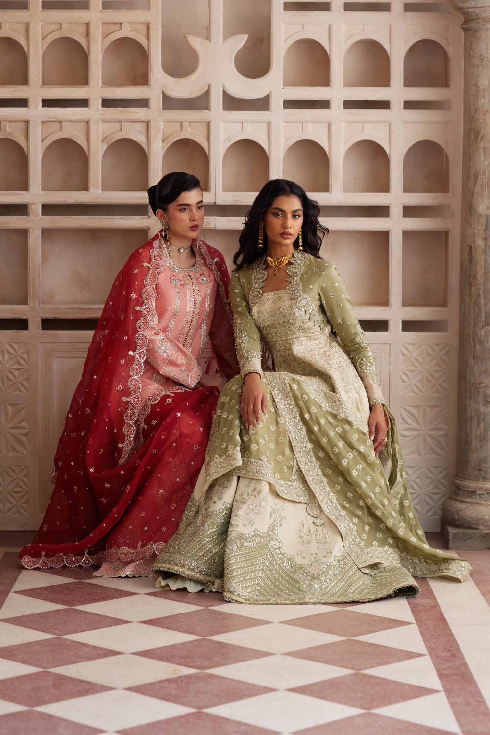 Soraya | Silk Edit 26 | Lehr - Formal Dress - available at Maria Faisal in UK and USA.
