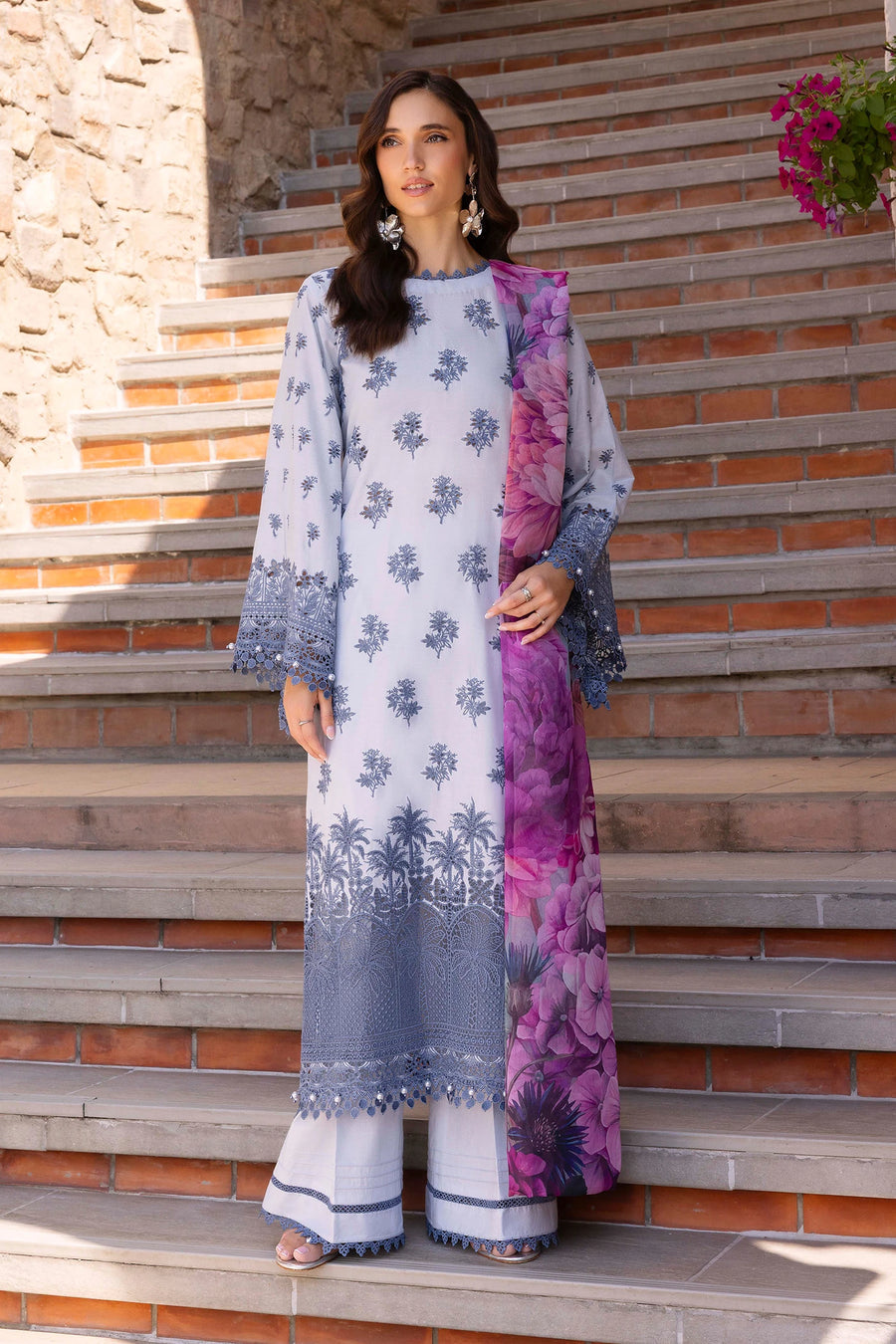 Adans Libas | Lasserkari Eid Petals | EID PETAL 1712 - Dress - available at Maria Faisal in UK and USA.