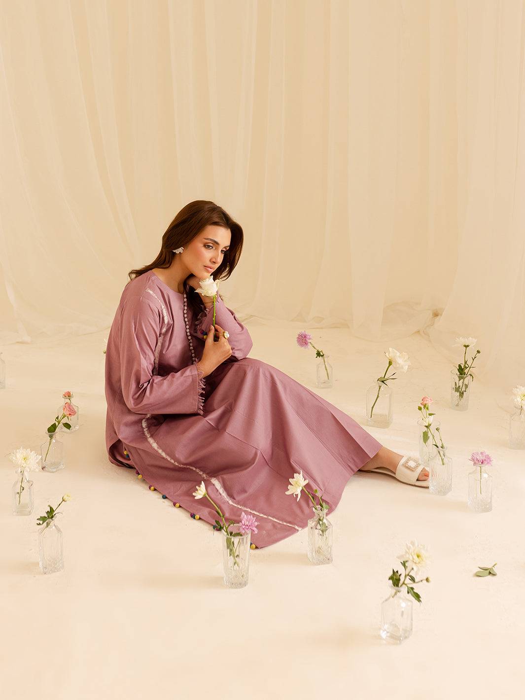 Mahnur | Petal Whispers Lawn Pret | Liliosa by Maria Faisal - Registered Vendor of : Mahnur - type : Ladies Clothes - 100% original wedding dresses