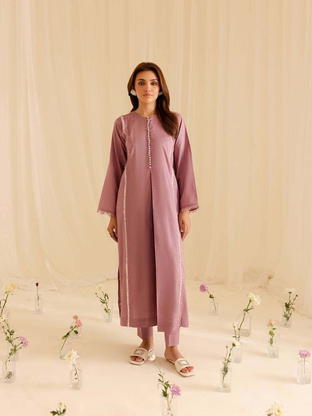 Mahnur | Petal Whispers Lawn Pret | Liliosa by Maria Faisal - Registered Vendor of : Mahnur - type : Ladies Clothes - 100% original wedding dresses