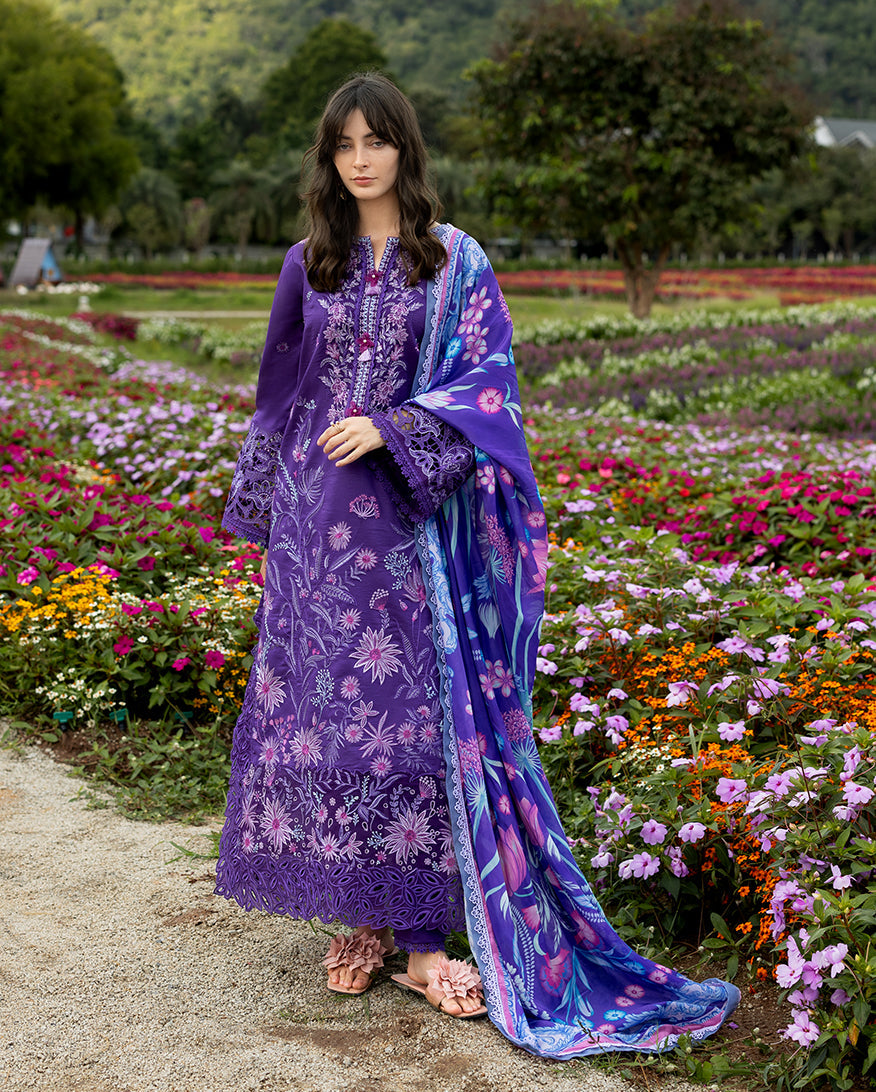 Mushq | Hemline the Secret Garden | Lily Veil - Luxury Dress - available at Maria Faisal in UK and USA.