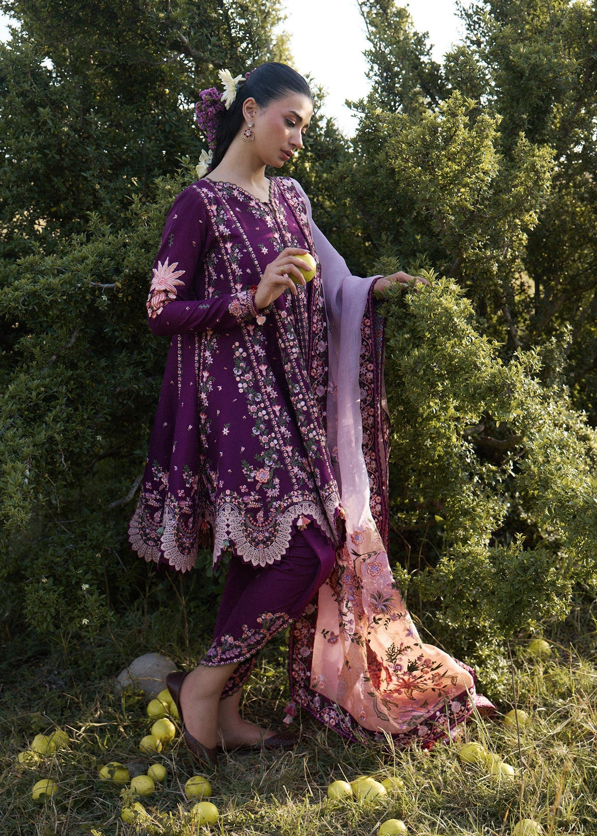 Hussain Rehar | Jinan 26 | Lyla - Luxury Dress - available at Maria Faisal in UK and USA.