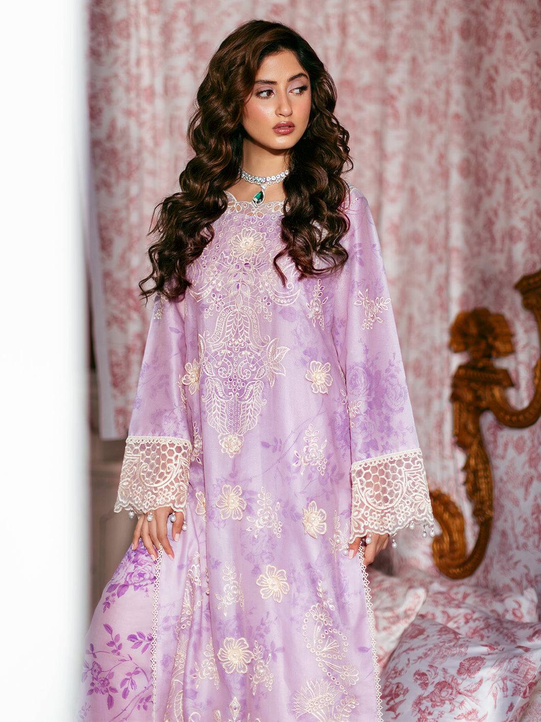 Mahnur | Sophie Luxury Lawn 25 | Lyrell by Maria Faisal - Registered Vendor of : Mahnur - type : Ladies Clothes - 100% original wedding dresses