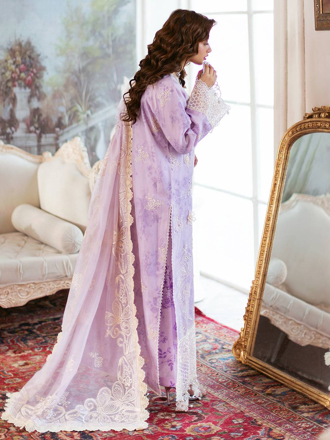 Mahnur | Sophie Luxury Lawn 25 | Lyrell by Maria Faisal - Registered Vendor of : Mahnur - type : Ladies Clothes - 100% original wedding dresses