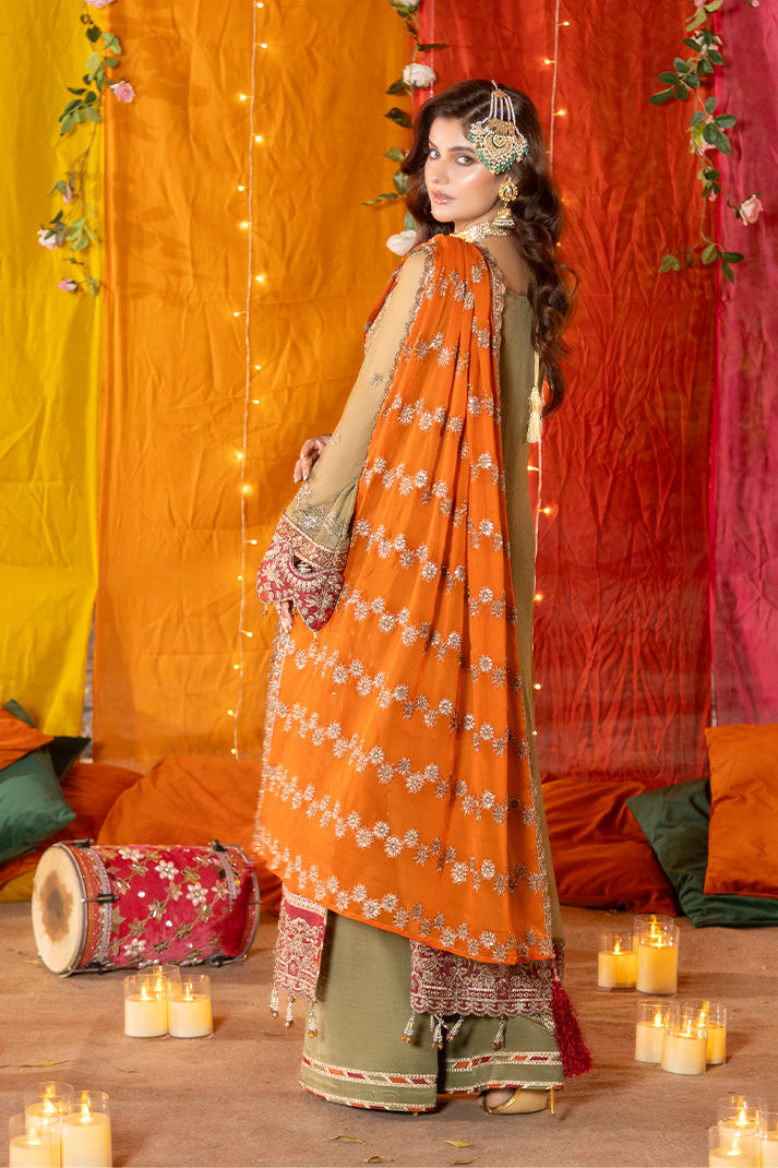 Imrozia Premium | Shagun Formals | M-104 Noura - Formal Dress - available at Maria Faisal in UK and USA.