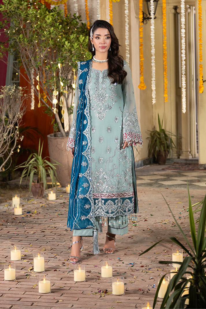 Imrozia Premium | Shagun Formals | M-105 Izza - Formal Dress - available at Maria Faisal in UK and USA.