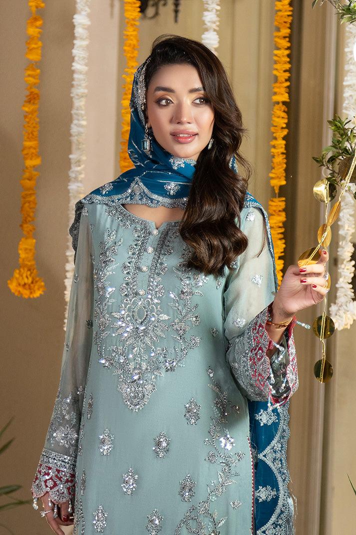 Imrozia Premium | Shagun Formals | M-105 Izza - Formal Dress - available at Maria Faisal in UK and USA.