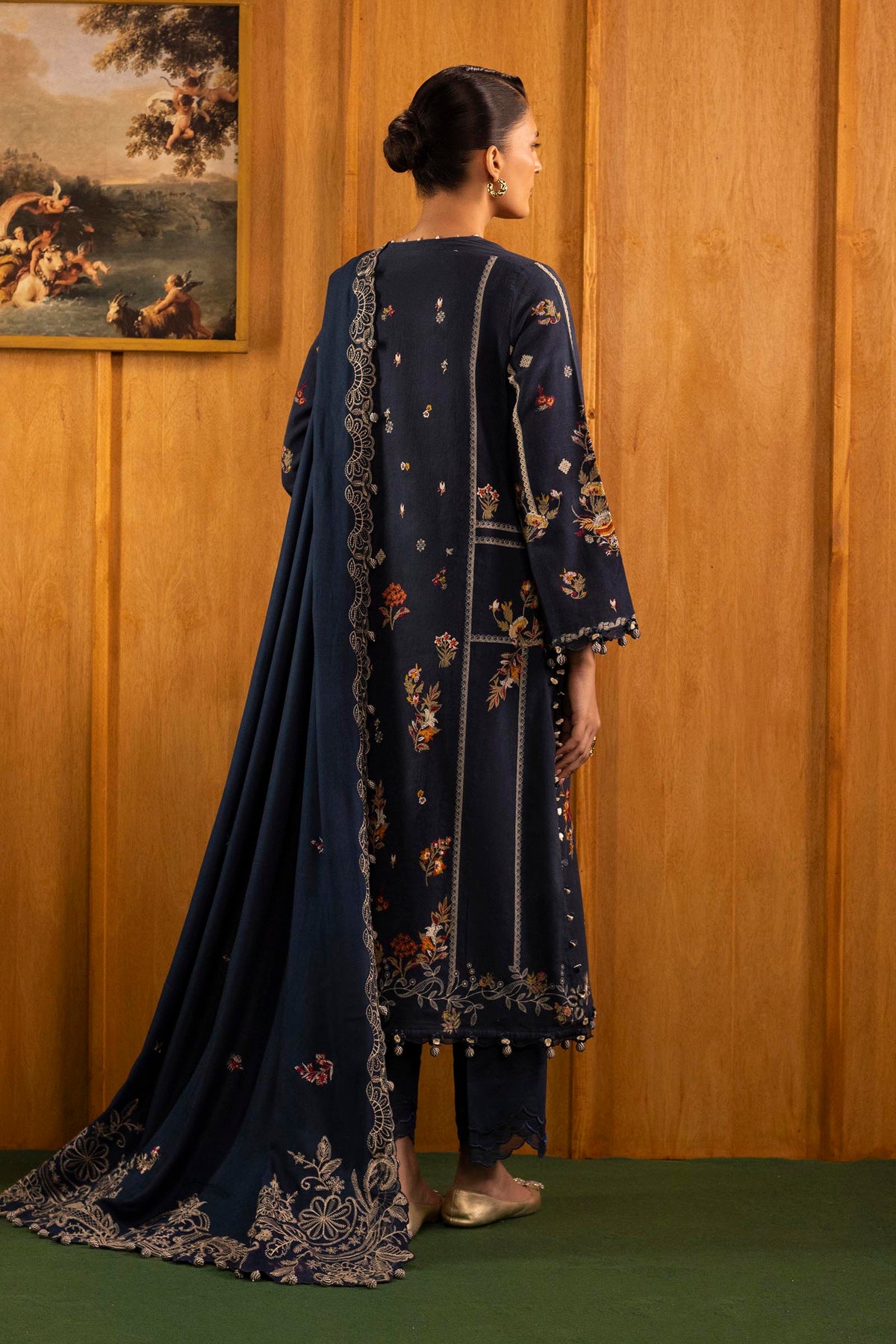 Sana Safinaz | Muzlin Winter 25 | M253-002B - Casual Dress - available at Maria Faisal in UK and USA.