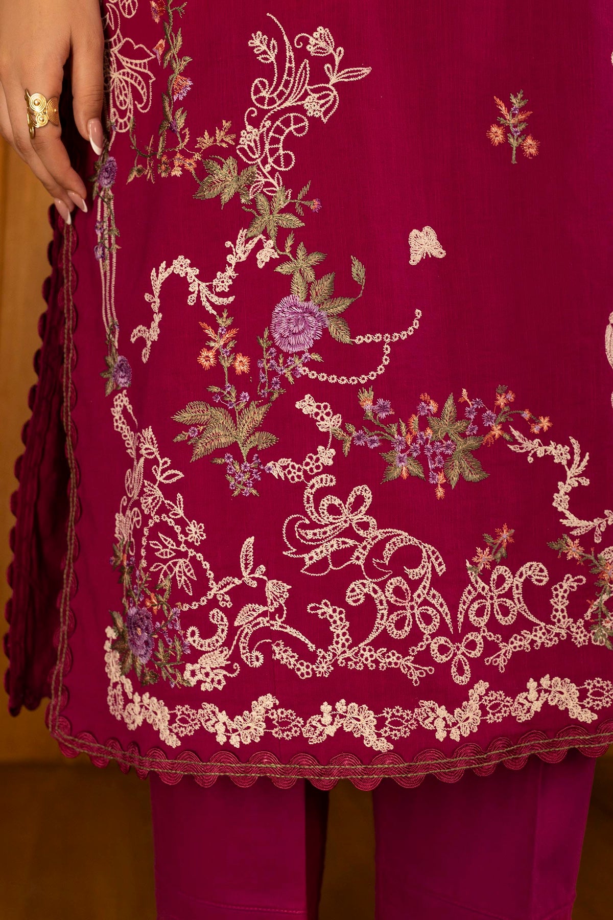Sana Safinaz | Muzlin Winter 25 | 012A - Casual Dress - available at Maria Faisal in UK and USA.