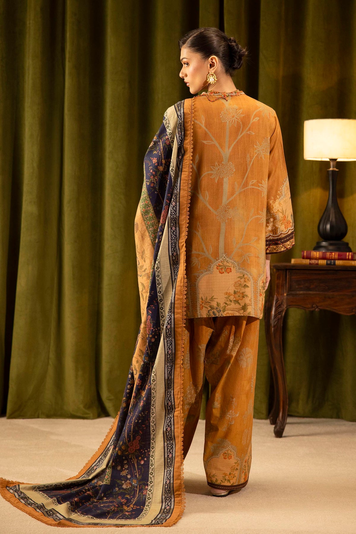 Sana Safinaz | Muzlin Winter 25 | 016B - Casual Dress - available at Maria Faisal in UK and USA.