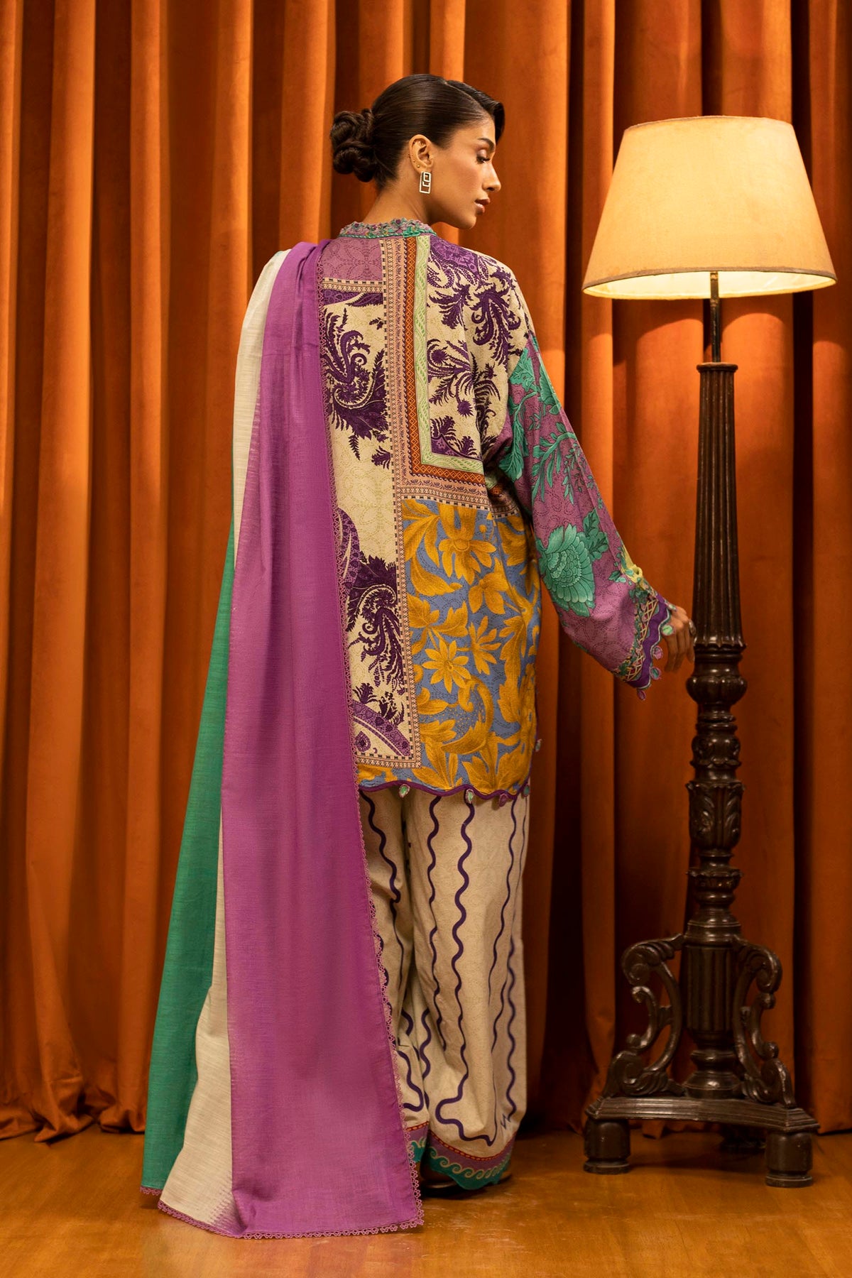Sana Safinaz | Muzlin Winter 25 | 018B - Casual Dress - available at Maria Faisal in UK and USA.