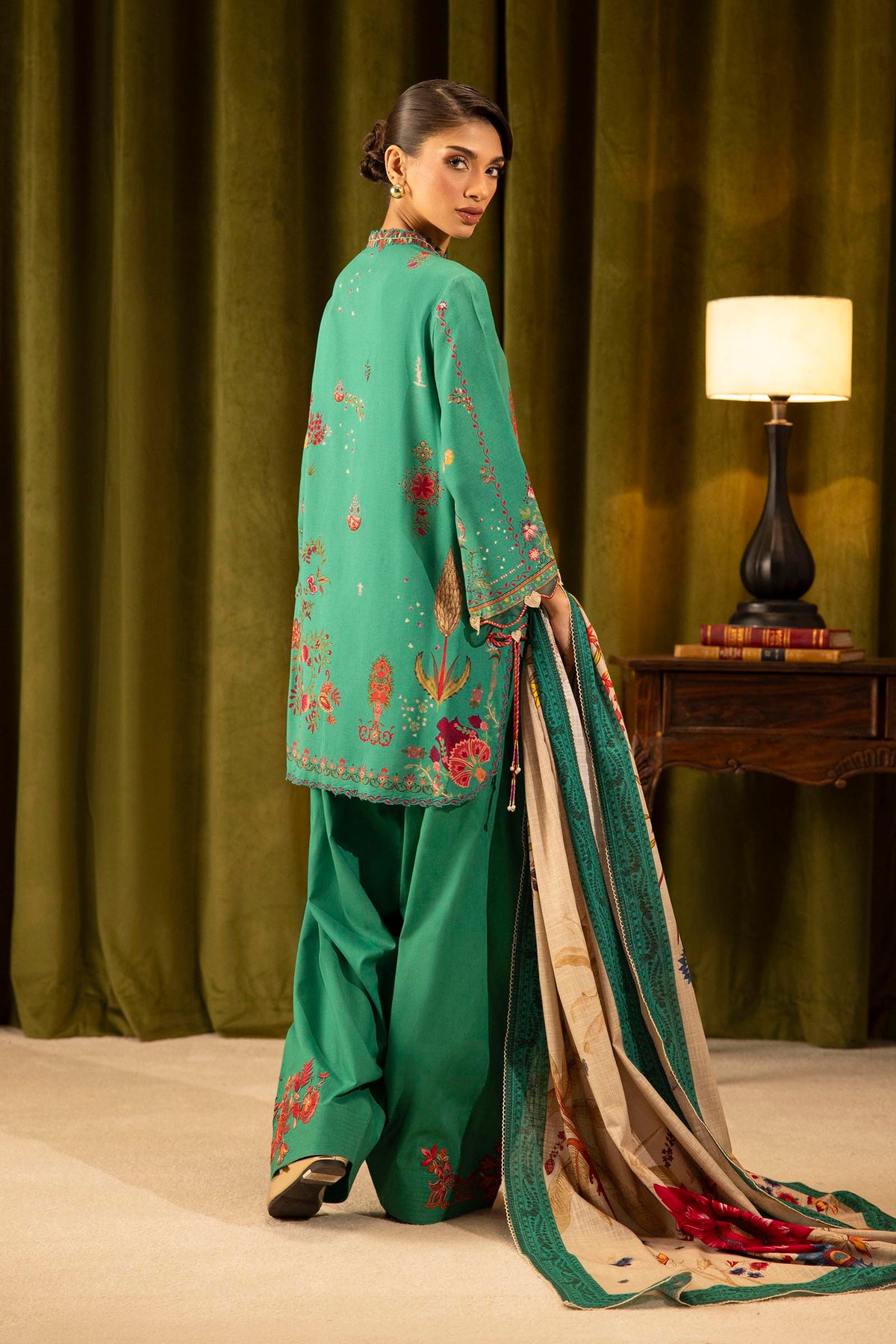 Sana Safinaz | Muzlin Winter 25 | 019B - Casual Dress - available at Maria Faisal in UK and USA.