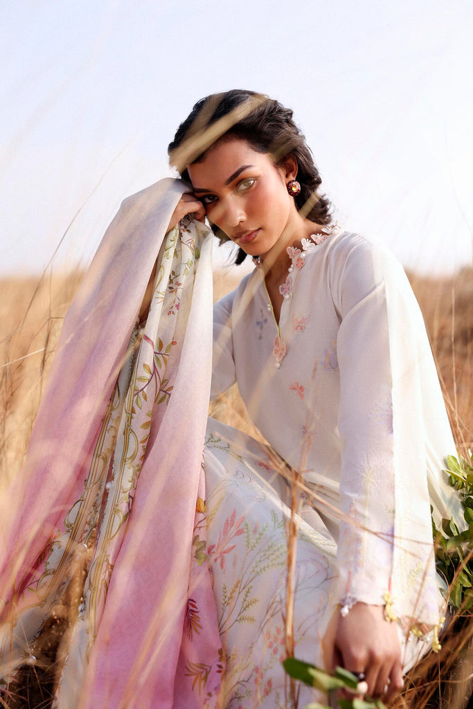 Sana Safinaz | Muzlin Spring 26 | M261-001A-CV - Luxury Dress - available at Maria Faisal in UK and USA.