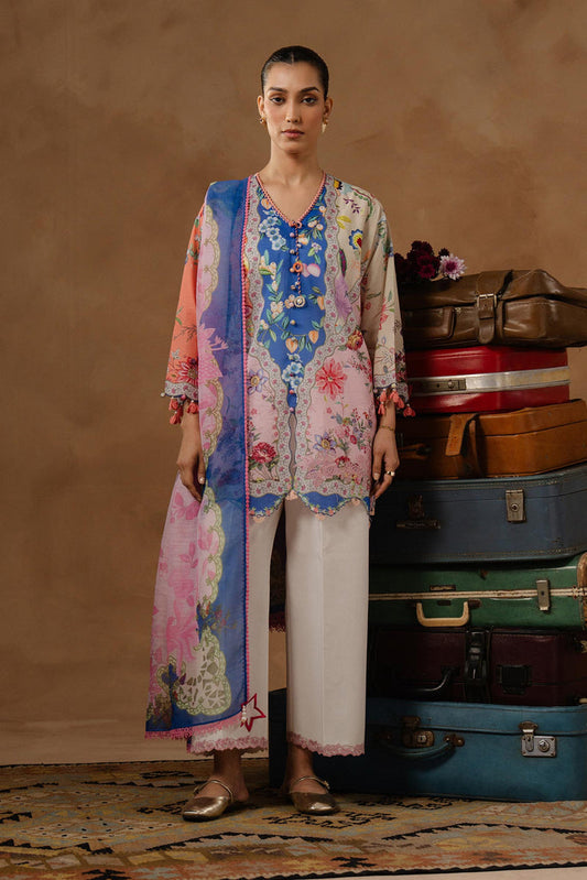 Sana Safinaz | Muzlin Spring 26 | M261-013B-CU - Luxury Dress - available at Maria Faisal in UK and USA.
