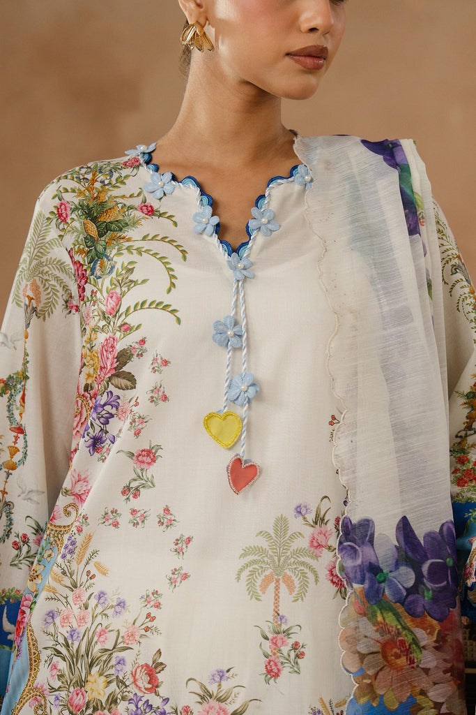 Sana Safinaz | Muzlin Spring 26 | M261-017A-AU - Luxury Dress - available at Maria Faisal in UK and USA.