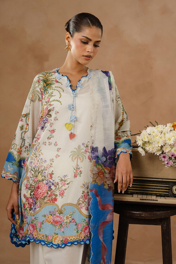 Sana Safinaz | Muzlin Spring 26 | M261-017A-AU - Luxury Dress - available at Maria Faisal in UK and USA.