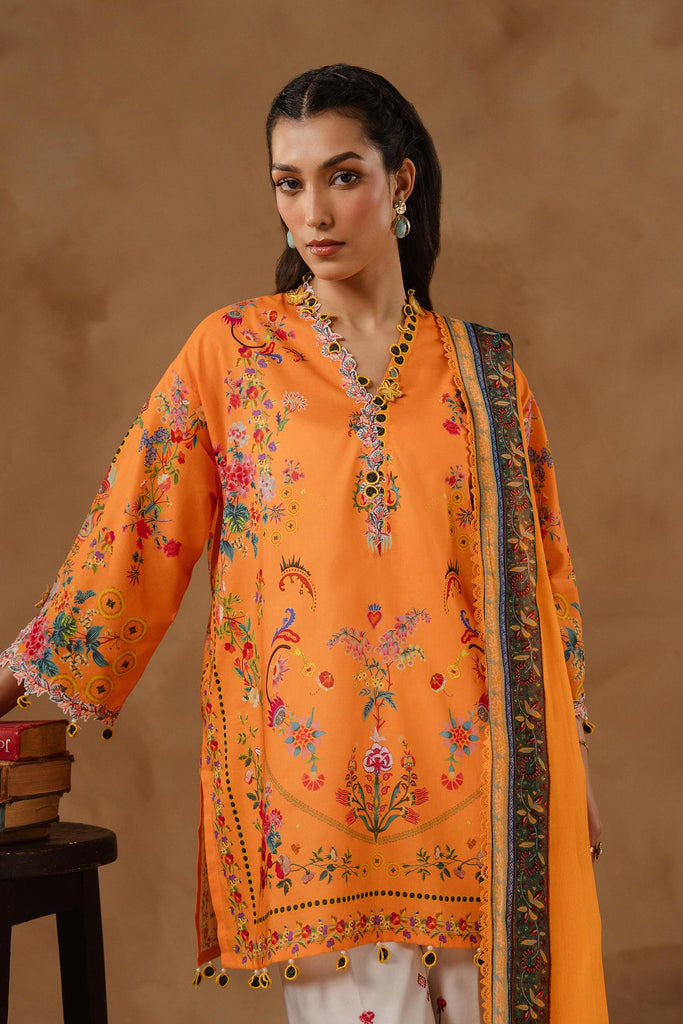 Sana Safinaz | Muzlin Spring 26 | M261-019B-CI - Luxury Dress - available at Maria Faisal in UK and USA.