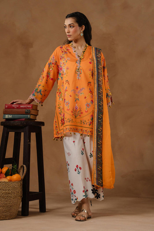 Sana Safinaz | Muzlin Spring 26 | M261-019B-CI - Luxury Dress - available at Maria Faisal in UK and USA.