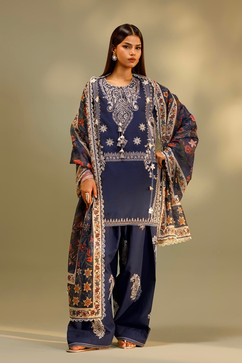 Sana Safinaz | Muzlin Summer 26 | MS-13 - Luxury Dress - available at Maria Faisal in UK and USA.