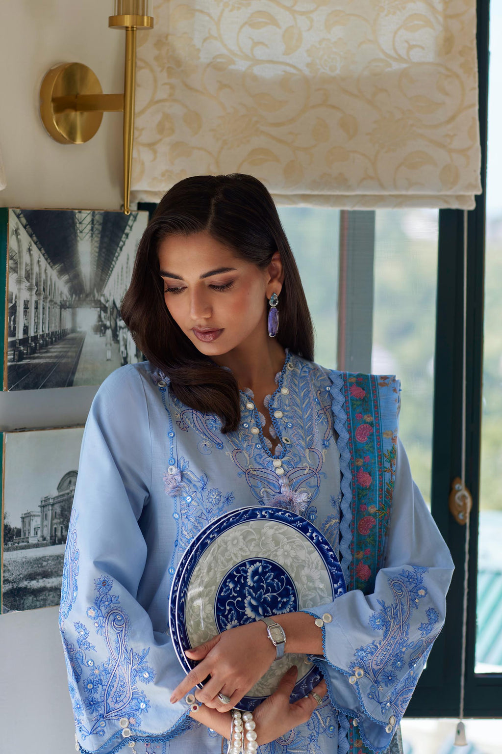 Sana Safinaz | Muzlin Summer 26 | 7-MS - Luxury Dress - available at Maria Faisal in UK and USA.