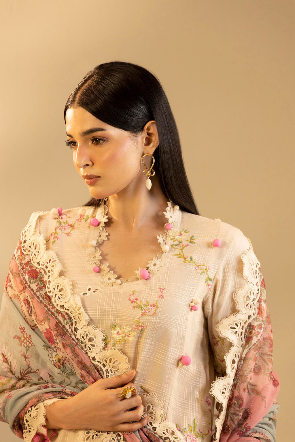 Sana Safinaz | Muzlin Summer 26 | 25-MS - Luxury Dress - available at Maria Faisal in UK and USA.