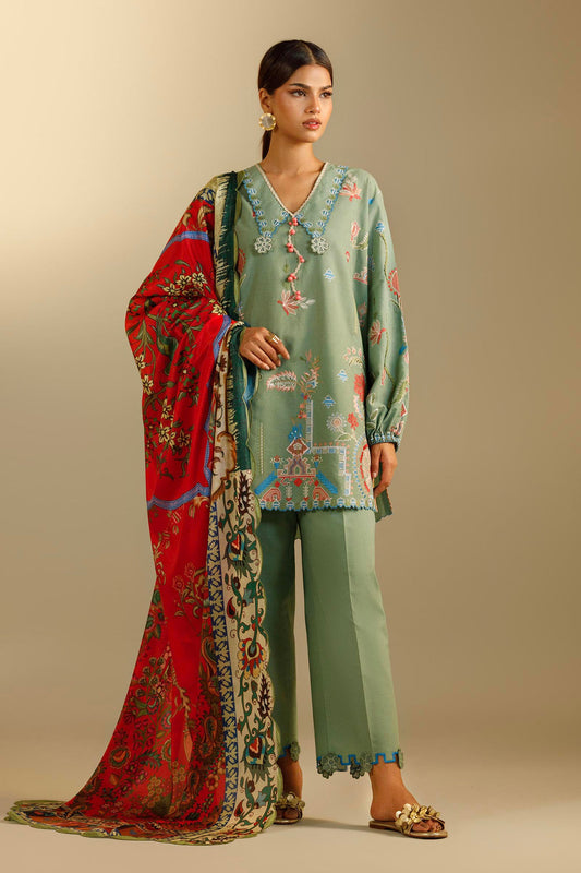 Sana Safinaz | Muzlin Summer 26 | MS-09 - Luxury Dress - available at Maria Faisal in UK and USA.