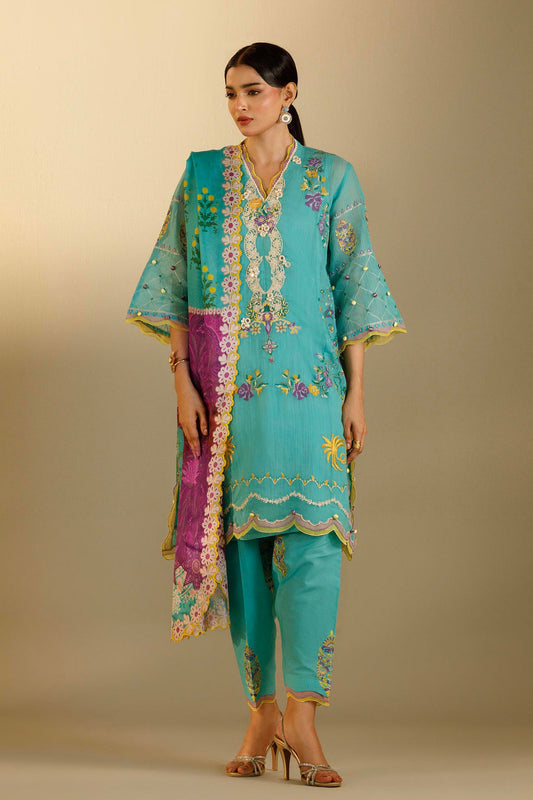 Sana Safinaz | Muzlin Summer 26 | 37-MS - Luxury Dress - available at Maria Faisal in UK and USA.